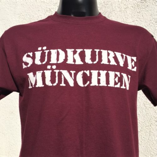 T-Shirt Südkurve München in bordeauxrot