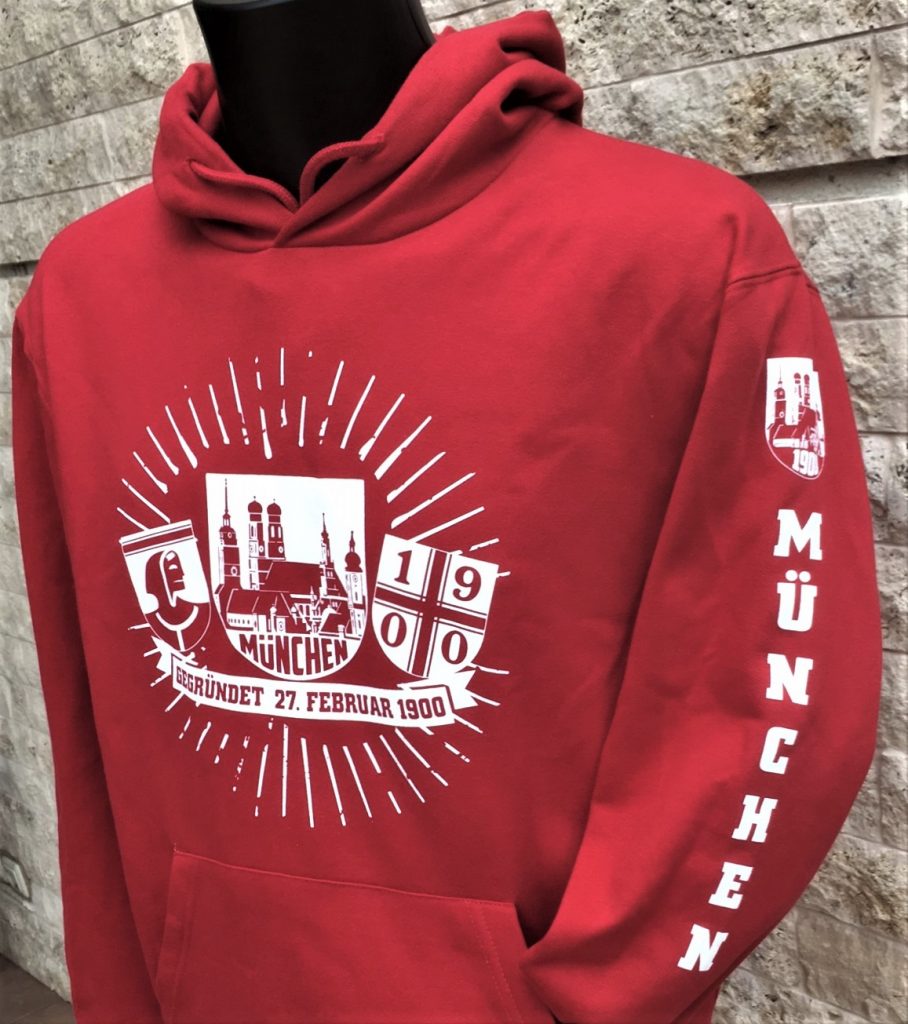 Hoodie " GEGRÜNDET 27. FEBRUAR 1900",Südkurve München Hoodie, Fc Bayern, Allianz Arena