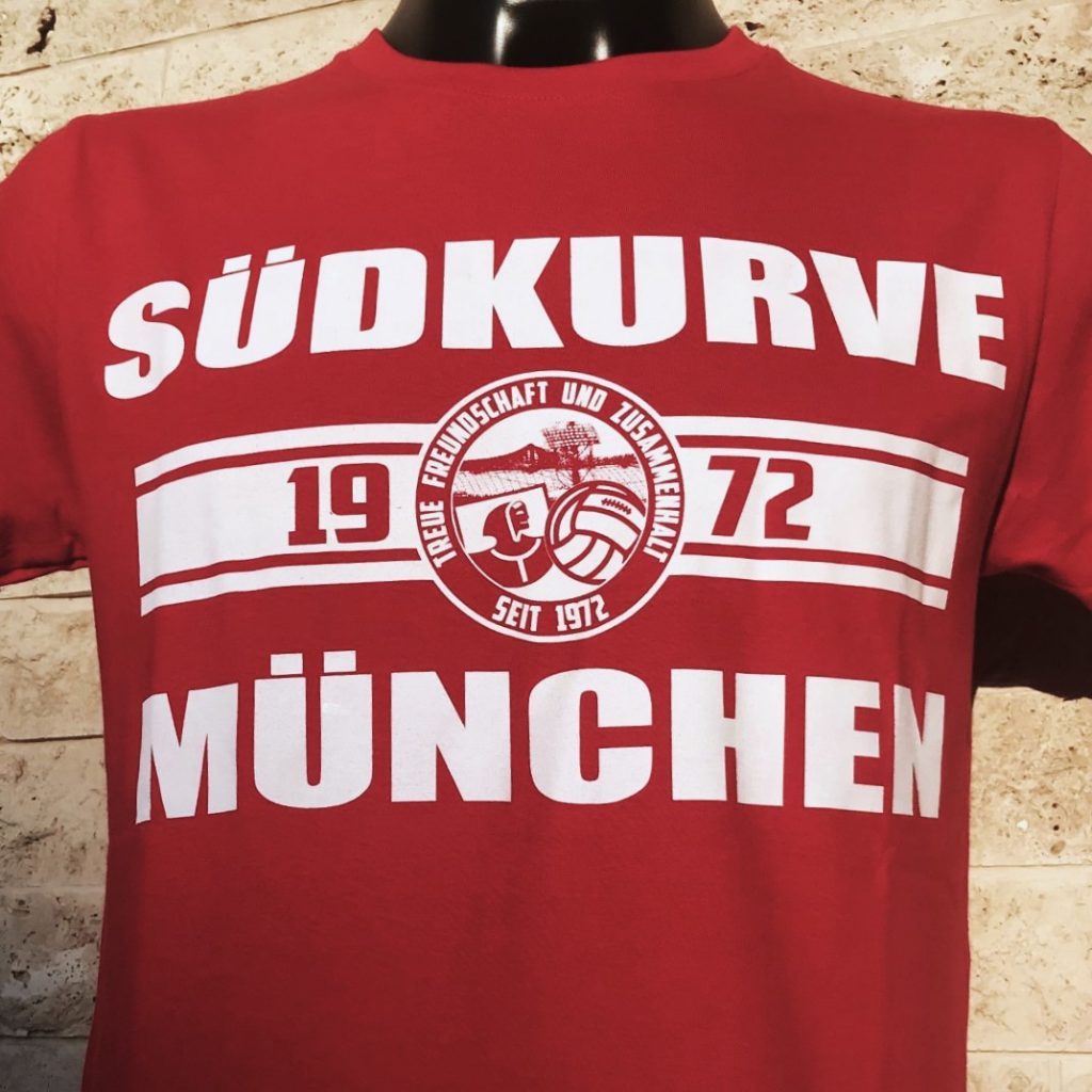 München Sticker Südkurve 14,8x5,0cm - FC Bayern Fan Aufkleber PVC Wetterfest